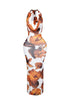 Sundaze Print Mesh Cowl Neck Maxi Dress